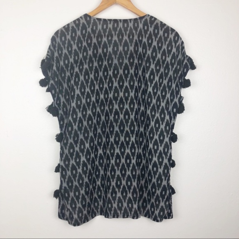 Anthro Floreat Sequin Tassel Top - Picture 2 of 6